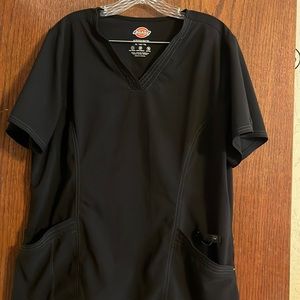 Super cute Dickies Advance Black Scrub Set.  Size XL.  Top and bottom.